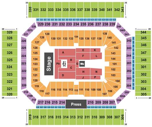 Alamodome Mars Volta Seating Chart